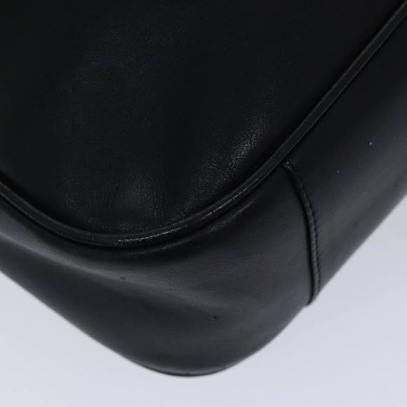 GUCCI Bamboo Hand Bag Leather 2way Black Auth th5241 - Picture 14 of 16